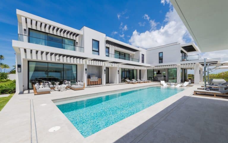 pool view of fairwinds, a luxury villa in apes hill barbados with a private chef