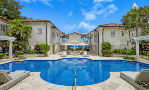 pool view of bachelor hall, a luxury villa in Barbados with a private chef