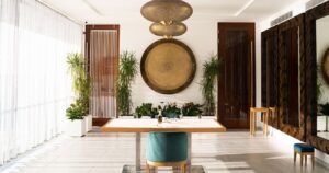 Private dining room at The Cliff restaurant in Barbados